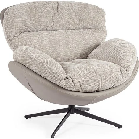 BIZZOTTO Poltrona Adinda Grigio Scuro/Tortora