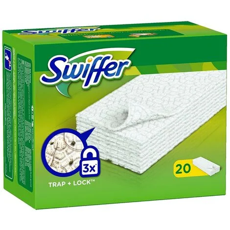 Swiffer DRY Cattura Polvere – Ricarica 20 Panni
