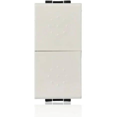 BTICINO N4036 - Pulsante Doppio (1P/No)+(1P/No) 10A - Bianco - LivingLight