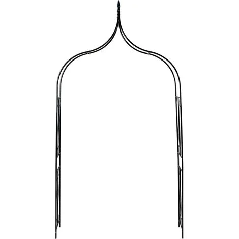 vidaXL Arco da Giardino Verde Scuro 142x37x275 cm in Ferro