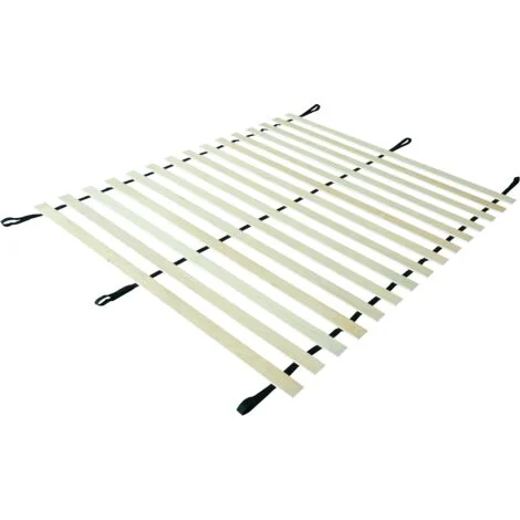 EVERGREENWEB - Rete a Doghe 140x200 cm - 16 Doghe con telaio flessibileSenza TelaioBase a Doghe in Legno di Betulla avvolgibile e praticaper Letto con Rete a Piattaforma