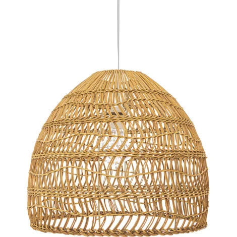 Lampadario in Rattan - Lampada a Sospensione stile Boho Bali - 60cm - Hoa Legno naturale