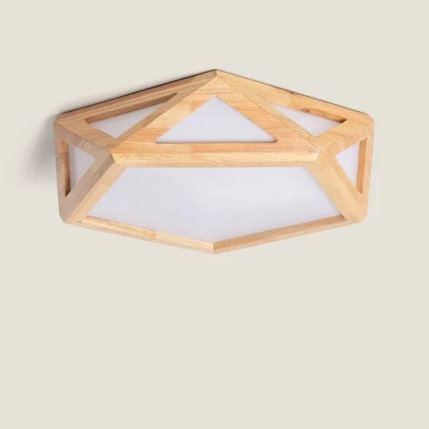 Plafoniera LED 20W Legno CCT Selezionabile Altigen Legno