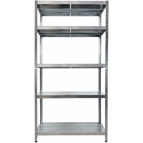 Scaffale in Metallo 5 Ripiani 120x50x234 cm Maciste Zincato