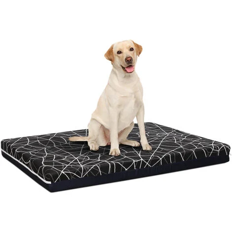 EVERGREENWEB - Cuccia Cane da Interno lettino per cani taglia Piccola, Materasso per animali. Tappeto Cane, Cuscino per Cane sfoderabile e traspirante. Made in Italy - Petlove Ragnatela - misura SMALL
