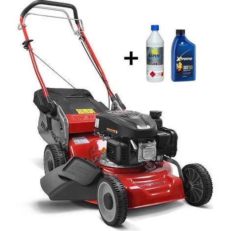 Tagliaerba a scoppio Weibang WB455SC3 scarico laterale mulching + benzina e olio