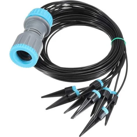 Sistema di irrigazione a goccia con gocciolatori a freccia curva a 10 vie, sistema di risparmio idrico per il giardino.