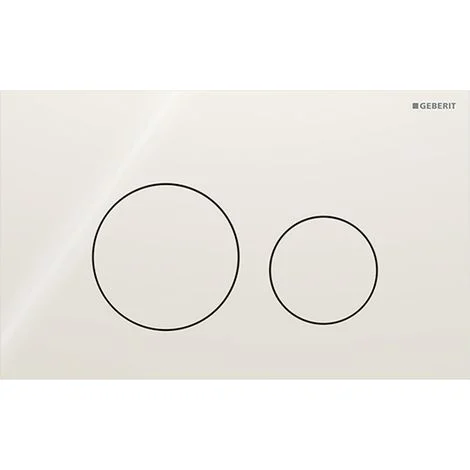 Placca Geberit Sigma40 Round Vetro Grigio Sabbia Doppio Tasto115.628.JL.1 Grigio Sabbia