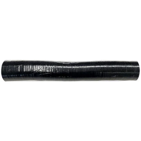 Tubo fumi flessibile estensibile alluminio NERO 60 mm da 1 a 3 mt