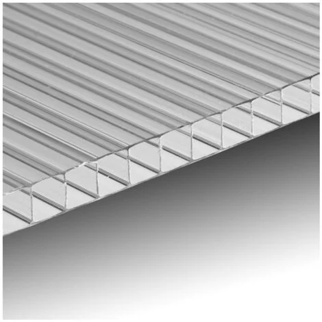 Lastra policarbonato alveolare spessore 10 mm 200 x 100 cm Trasparente