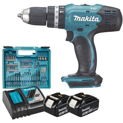 Makita DHP453RFX4 Trapano avvitatore a percussione 18v