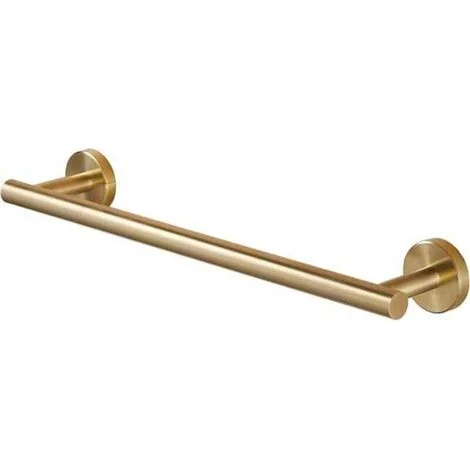 Portasciugamani da bagno a parete in acciaio inox SUS 304 spazzolato oro 40 cm