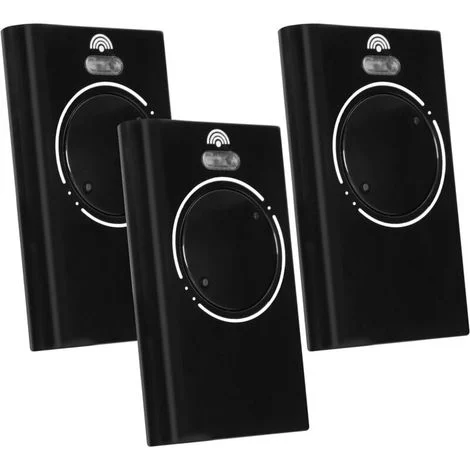 Telecomando trasmettitore per porta da garage 868 MHz a 3 pezzi, telecomando per cancello a 2 canali compatibile con XT4 868 SLH LR, XT4 868 SLH, XT2 868 SLH LR, XT2 868 SLH (nero)