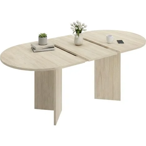 Tavolo Allungabile Espanola, 6 Posti, Allungabile, 90x140x76h cm Marrone Rovere