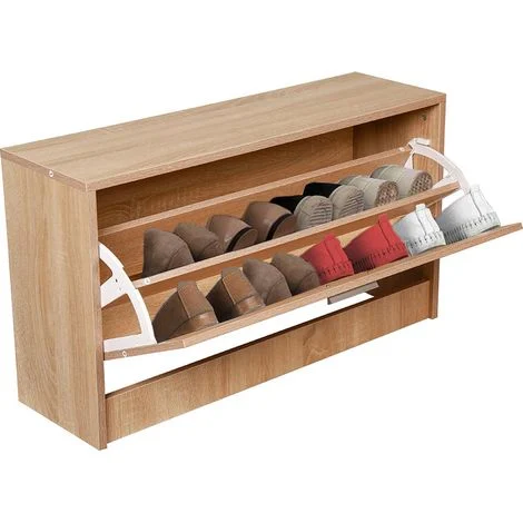 Mobile Mobiletto Scarpiera Salvaspazio Oak Dimensioni 90.5x46x12.5 cm