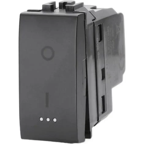 compatibile bticino livinglight living international nero interruttore bipolare 0-1