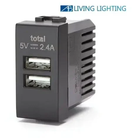 compatibile bticino livinglight living international nero presa usb doppia