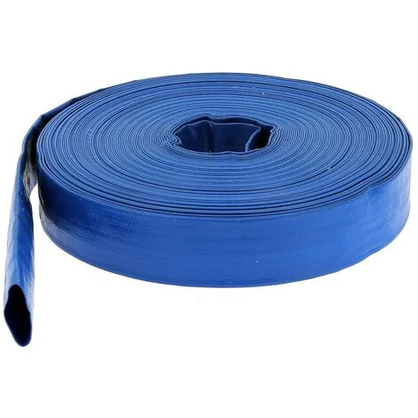 Tubo di mandata piatto Ø 51 mm (2'') blu - Lunghezza 100 metri