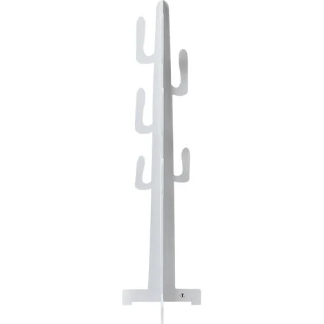 Appendiabiti da terra cactus in legno bianco h160cm Texas