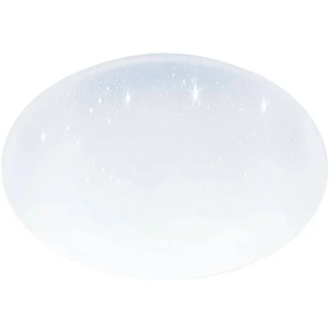 plafoniera led da interno eglo "pogliola-s" bianco effetto stellato 4000k 31 cm