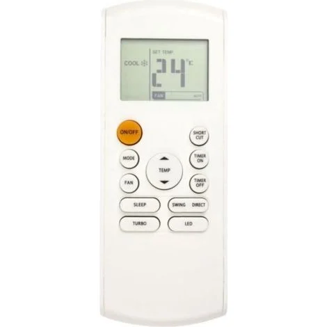 Telecomando per condizionatore con retroilluminazione a LED – Compatibile con la serie RG57B-BGE – Accesso completo ai pulsanti – Materiale ABS resistente