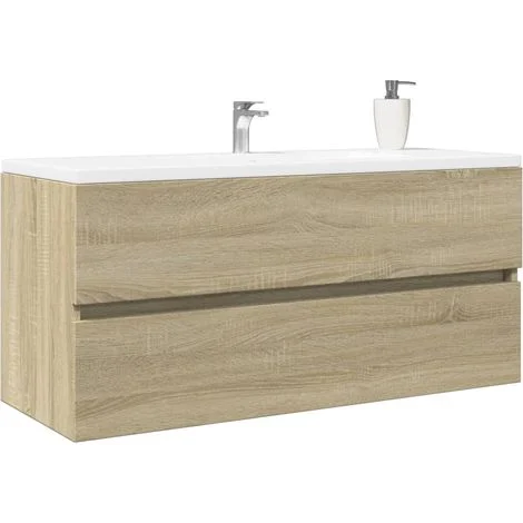 vidaXL Mobile Lavabo Bagno Rovere Sonoma 100x38,5x45 cm in