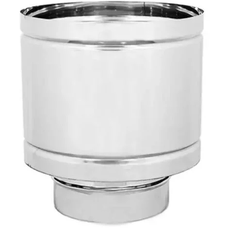 Cappello A Botte Antivento Zinco Group Inox Mono Parete Per Canna Fumaria ø 80 Mm