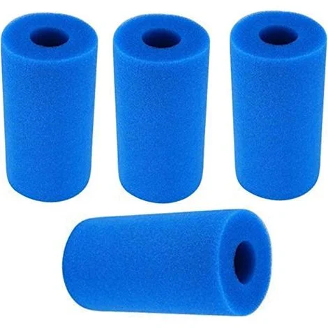 Filtro in spugna tipo A, filtro per piscina in schiuma lavabile e riutilizzabile, filtro in spugna a cartuccia per filtro spa riutilizzabile tipo A Intex, 4 pezzi