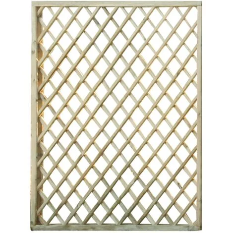 Pannello grigliato "Lasa" rettangolare in legno di pino naturale per recinzioni giardino e terrazzo -60 x h 180 cm