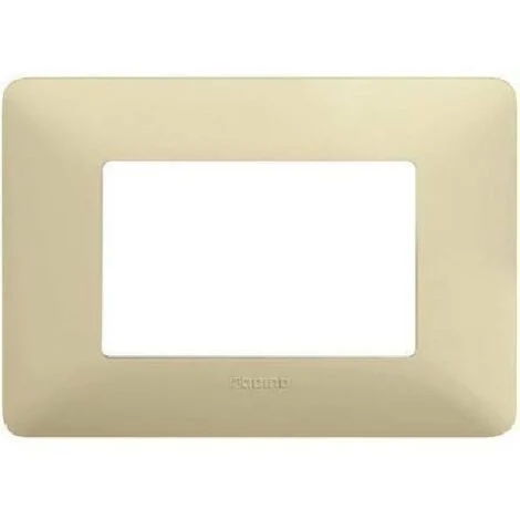 Placca Bticino Matix 3 moduli color corda AM4803BCD