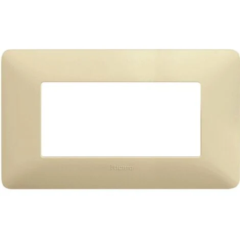 Placca Bticino Matix 4 moduli color corda AM4804BCD