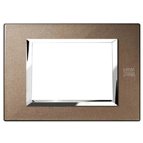 Urmet Simon Nea placca 3 moduli bronzo lucido 13903.BL