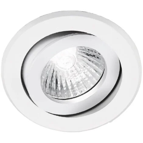 Nobile Faretto Incasso Tondo Bianco orientabile 9086/BI
