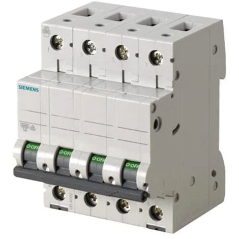 Interruttore magnetotermico Siemens 4P 32A 6kA tipo C 4 moduli 5SL64327BB