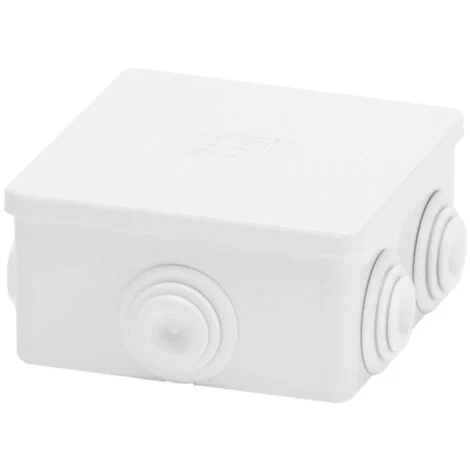 Cassetta Gewiss esterna quadrata con gommini IP44 80x80x40 GW44003