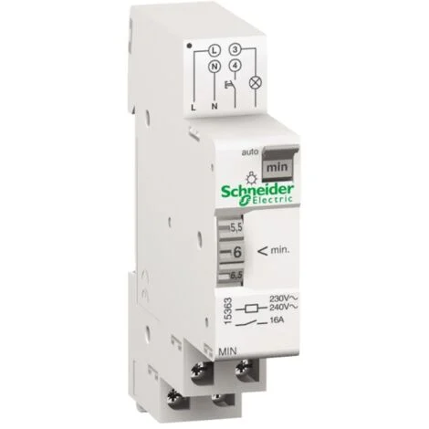 Schneider Electric 15363 Relè temporizzatore luci scale Guida DIN 230 V