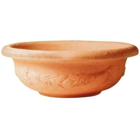 VASO BASSO PANTELLERIA IN RESINA ROTAZIONALE Ø 35 CM FINITURA IMPRUNETA