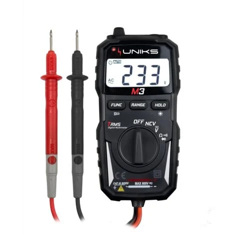 UNIKS M3 - Multimetro Tascabile TRMS con Autorange
