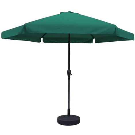 MAURY'S OMBRELLONE DA GIARDINO TONDO 3 MT CON BORDO COLORE VERDE