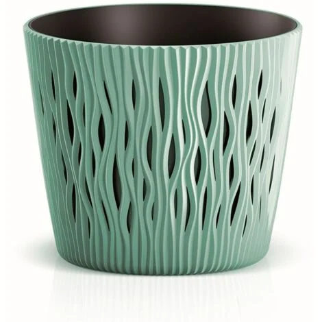 Fioriera Vaso Decorativo Design Moderno Fiori Piante Casa Esterno 16cm Verde