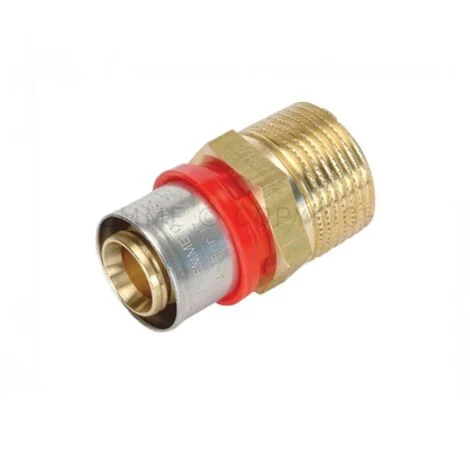 Tiemme raccordo 20 x 3/4 diritto m maschio a pressare per tubo multistrato