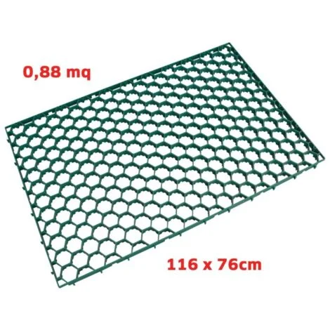 GRIGLIE SALVA PRATO P115V COLORE VERDE CM.115x75xH3,0