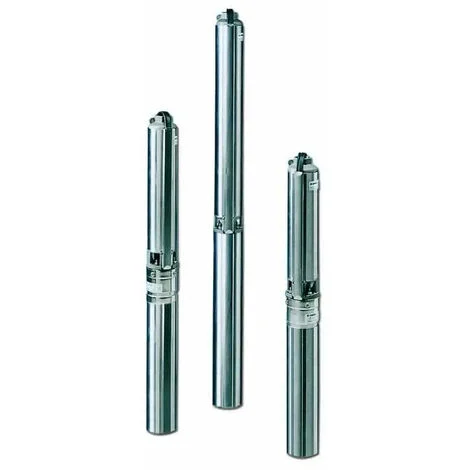 Lowara - Elettropompa Sommersa 3 HP 380V in acciaio inox per pozzo uscita 1"1/4 - 4 m³/h - Modello: 4GS