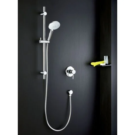 Paffoni - Saliscendi Brio Completo Di Asta Ø20,5X730 Mm Di Lunghezza In Metallo Con Supporti Regolabili In Abs