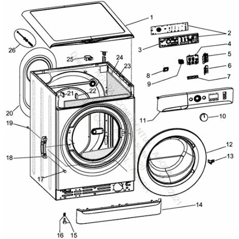 Oblò completo n. di rif. 12 originale - Lavatrice - INDESIT - 4348579