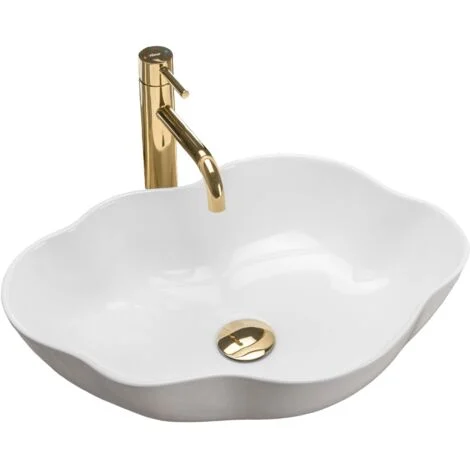 LAVABO da APPOGGIO REA PEARL WHITE