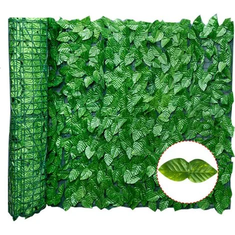 Rotolo di telo frangivista artificiale resistente ai raggi UV per siepi, muri, giardini, recinzioni, schermi per balconi, decorazioni interne ed esterne.
