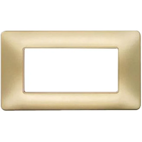 Placchetta Placca Titanium 4 Posti Copripresa Interruttore Luci C8804 CHP