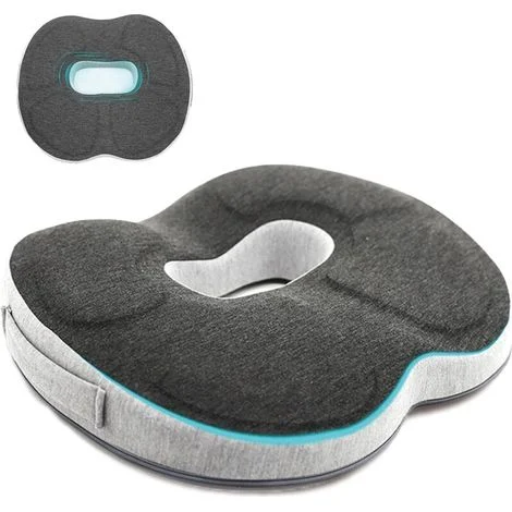 Cuscino anti-piaghe da decubito per sedie – Cuscino ortopedico a ciambella, efficace per lenire emorroidi, prostata, coccige, sciatica e mal di schiena, ideale per l'uso su