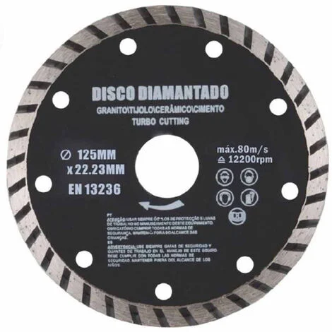 Disco diamantato 125 mm per tagliapiastrelle lama per smerigliatrice flex per tagliare calcestruzzo mattoni cemento piastrelle di ceramica